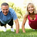 couple doing pushups