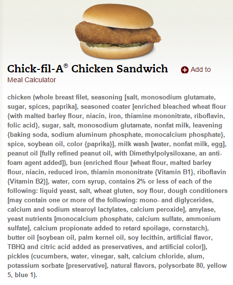 Chick-Fil-A-ingredients
